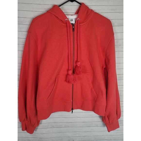 CAbi Deluxe Hoodie in Tangerine Orange,sz Small - Picture 2 of 15